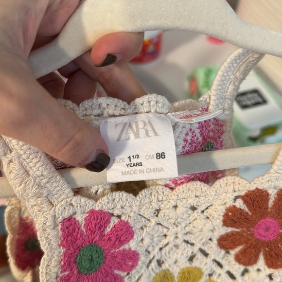 Zara baby girl crotchet dress - Picture 3 of 3